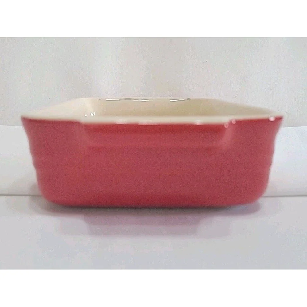 Le Creuset Heritage Rectangular Stoneware Dish Cerise Red 16oz 7x5 09-45